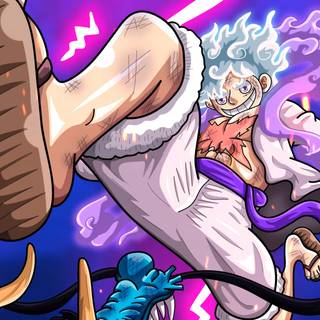 Luffy Gear 5 laptop wallpaper