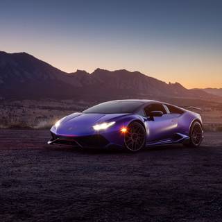 Car purple 4k wallpaper