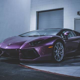 Car purple 4k wallpaper