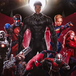 Avengers black 4k wallpaper