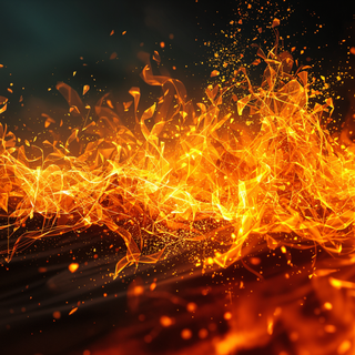 On fire wallpaper