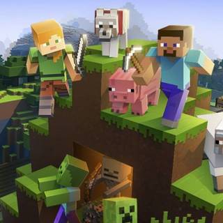 Minecraft Steve iPhone wallpaper