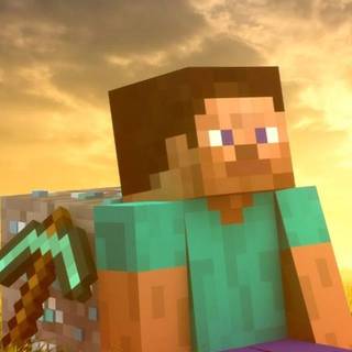 Minecraft Steve iPhone wallpaper