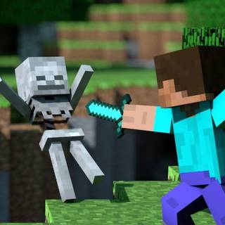 Minecraft Steve iPhone wallpaper