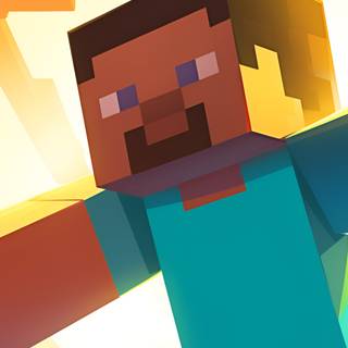 Minecraft Steve iPhone wallpaper