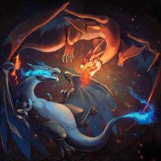 Mega Charizard iPhone wallpaper