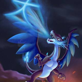 Mega Charizard iPhone wallpaper