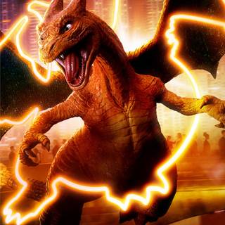 Mega Charizard iPhone wallpaper