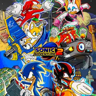 Sonic Adventure phone wallpaper