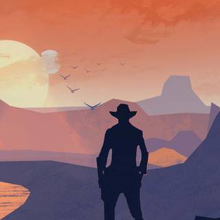 Wild West phone wallpaper