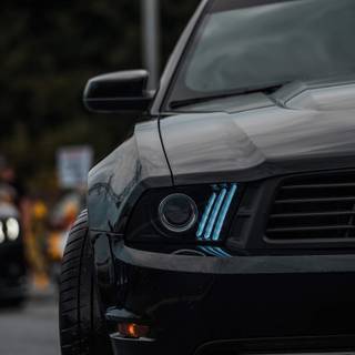 iPhone black car wallpaper