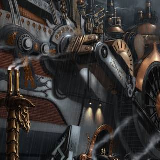 iPhone Steampunk wallpaper