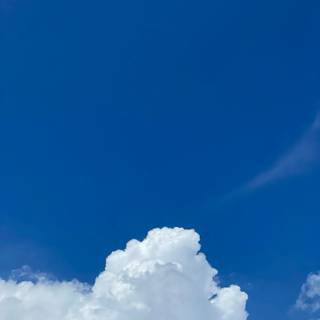Blue clouds iPhone wallpaper