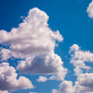 Blue clouds iPhone wallpaper