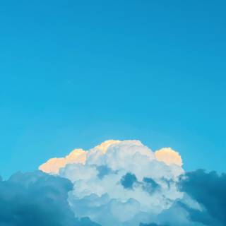 Blue clouds iPhone wallpaper