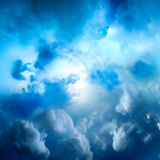 Blue clouds iPhone wallpaper
