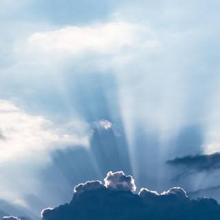 Blue clouds iPhone wallpaper