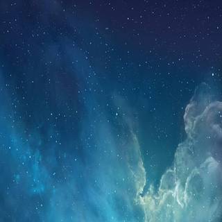 Blue clouds iPhone wallpaper