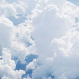Blue clouds iPhone wallpaper