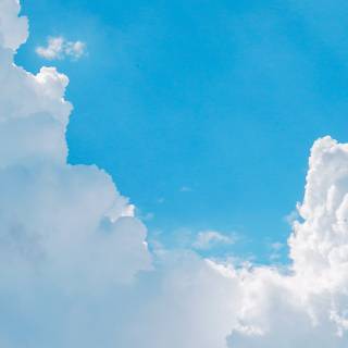 Blue clouds iPhone wallpaper