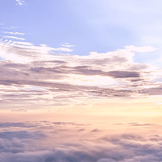 Blue clouds iPhone wallpaper