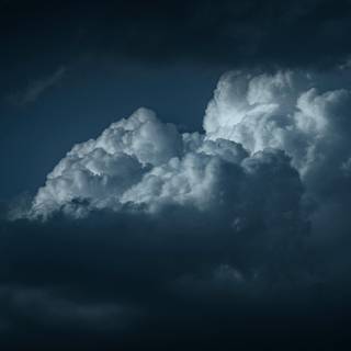 Blue clouds iPhone wallpaper