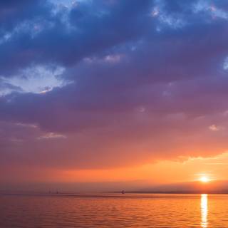 Ocean sunset iPhone wallpaper