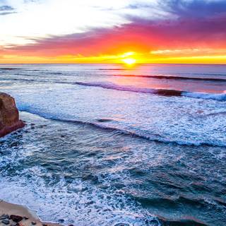 Ocean sunset iPhone wallpaper