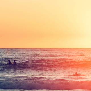 Ocean sunset iPhone wallpaper