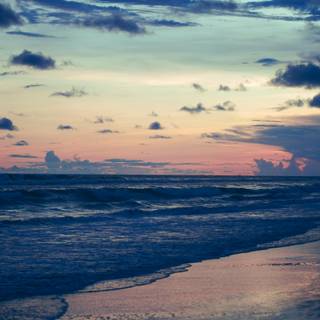 Ocean sunset iPhone wallpaper