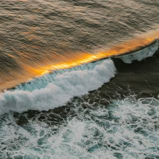 Ocean sunset iPhone wallpaper