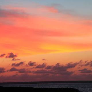 Ocean sunset iPhone wallpaper