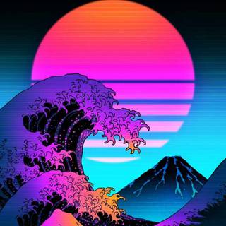 Retro Japan phone wallpaper