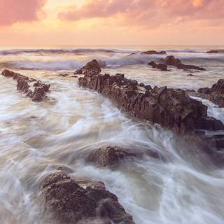 Ocean sunset iPhone wallpaper