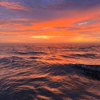 Ocean sunset iPhone wallpaper