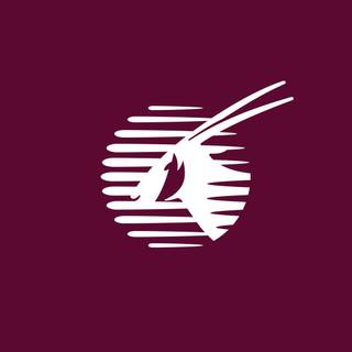 Qatar Airways logo wallpaper