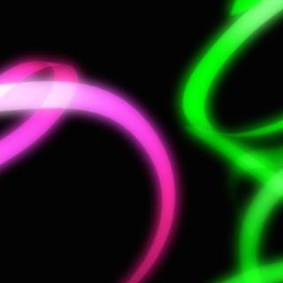 Pink and green desktop wallpaper