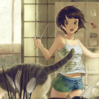 Anime room desktop wallpaper
