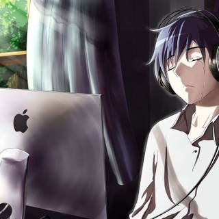 Anime room desktop wallpaper