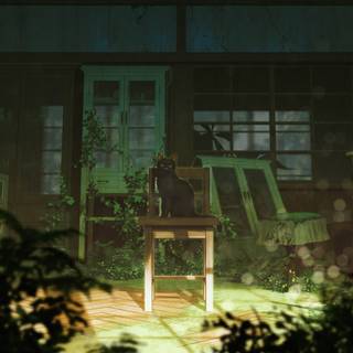Anime room desktop wallpaper