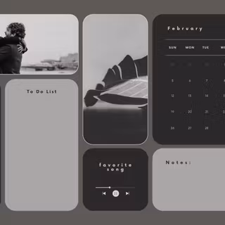 Aesthetic grey desktop wallpaper