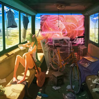 Anime room desktop wallpaper