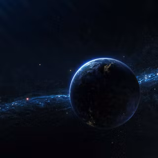Dark space desktop wallpaper