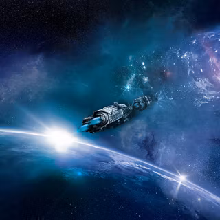 Dark space desktop wallpaper