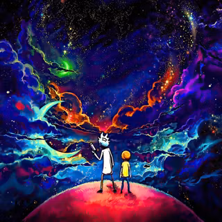 Dark space desktop wallpaper