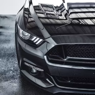 Black Mustang mobile wallpaper