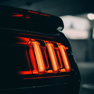Black Mustang mobile wallpaper