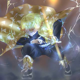 Zenitsu Agatsuma PC wallpaper