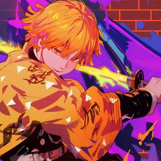 Zenitsu Agatsuma PC wallpaper