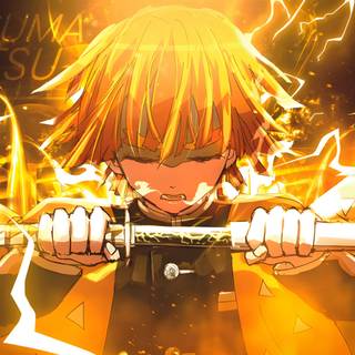 Zenitsu Agatsuma PC wallpaper